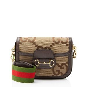 Gucci Jumbo GG Canvas Horsebit 1955 Mini Crossbody